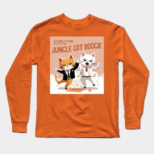 jungle cat dance Long Sleeve T-Shirt